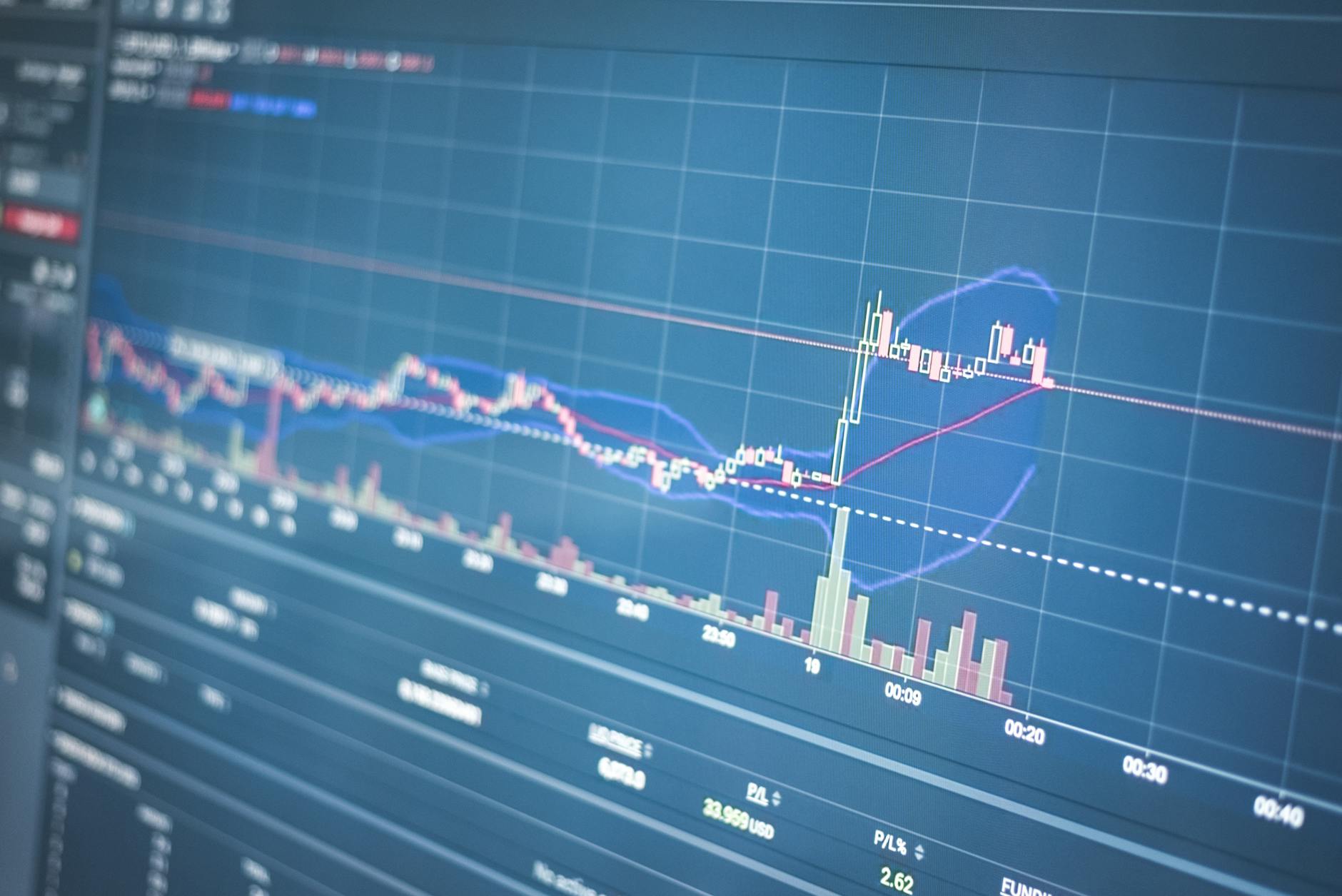 株価急落のチャートイメージ画像